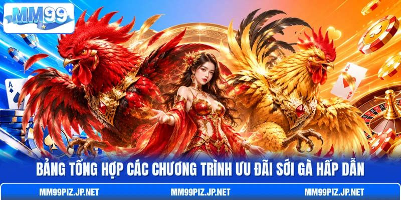 Bảng tổng hợp các chương trình ưu đãi sới gà hấp dẫn